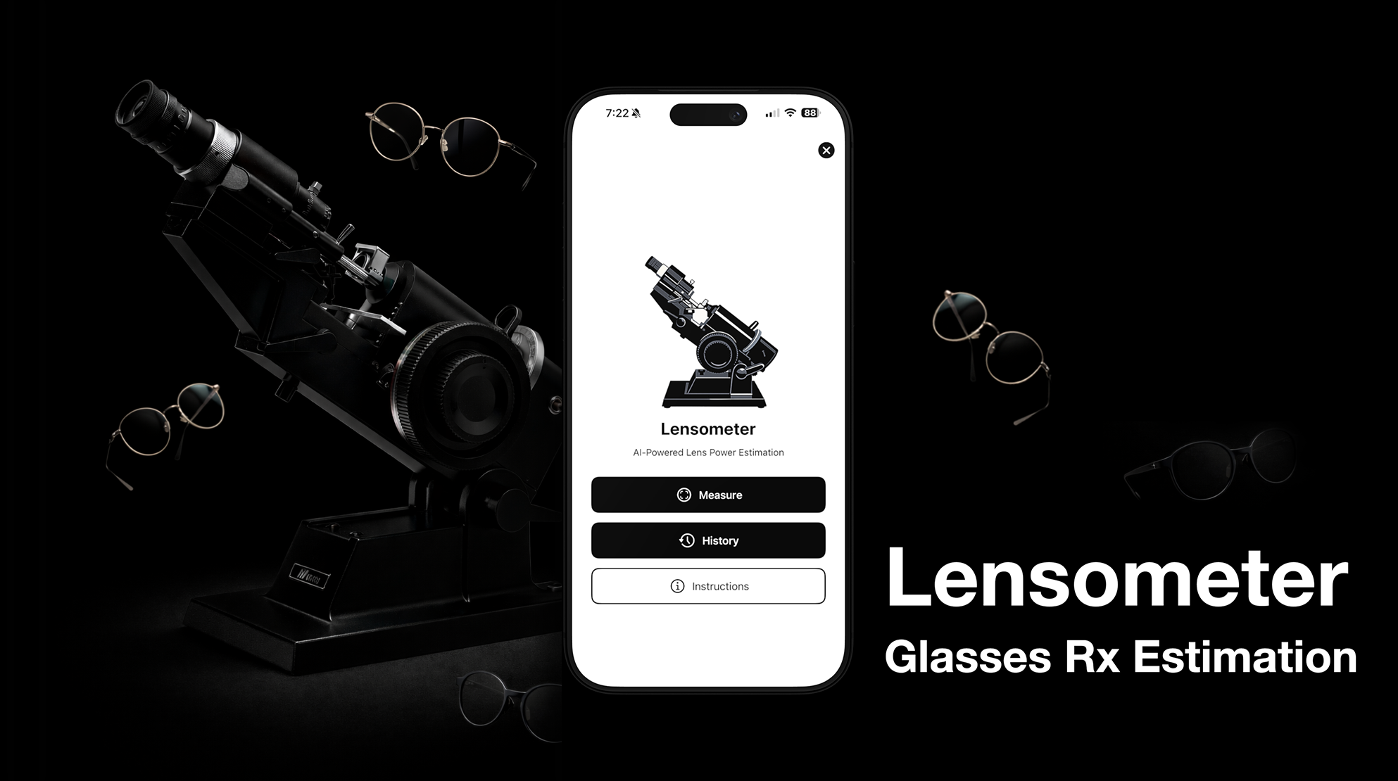 Digital Lensometer Lens Power Measurement Tool