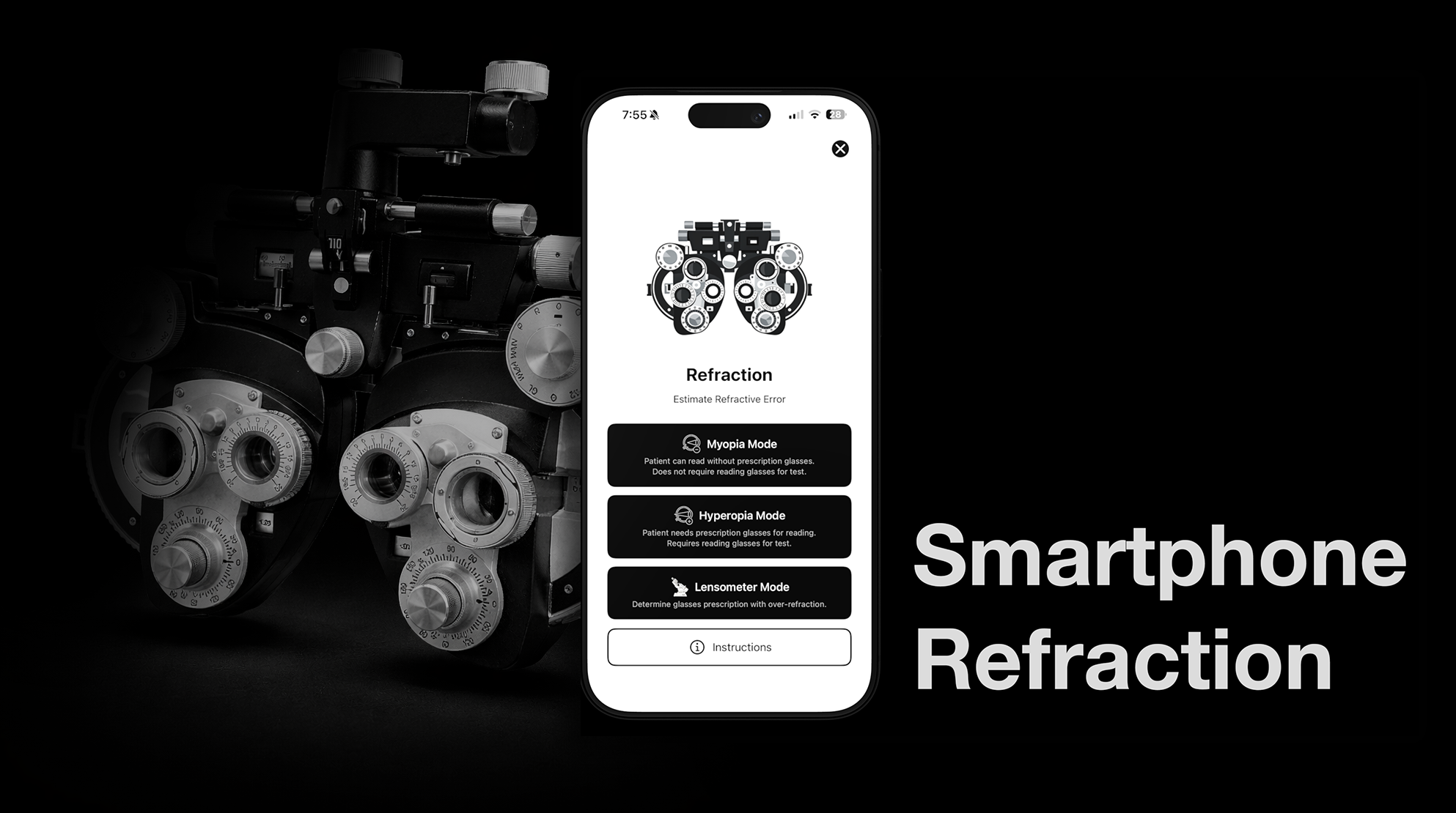 Smartphone Autorefraction Eye Refraction Test